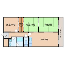 東生駒駅 徒歩5分 4階の物件間取画像